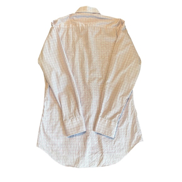 Ledbury Slim Fit Button-up Shirt, Small, 15 - Blue, Purple & White Office Preppy - Picture 4 of 10